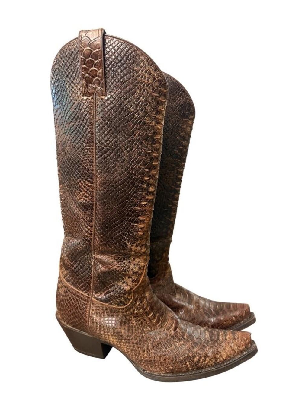 Idyllwind Knee High Snake Embossed Western Cowboy Boot Women size 8.5